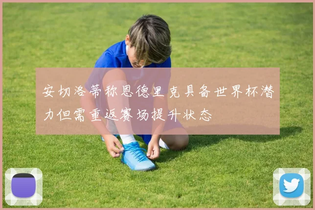 安切洛蒂称恩德里克具备世界杯潜力但需重返赛场提升状态